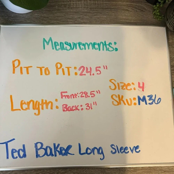 Ted Baker Men's Long Sleeve Dress Shirt Brown Check Print Size 4 - Picture 9 of 9